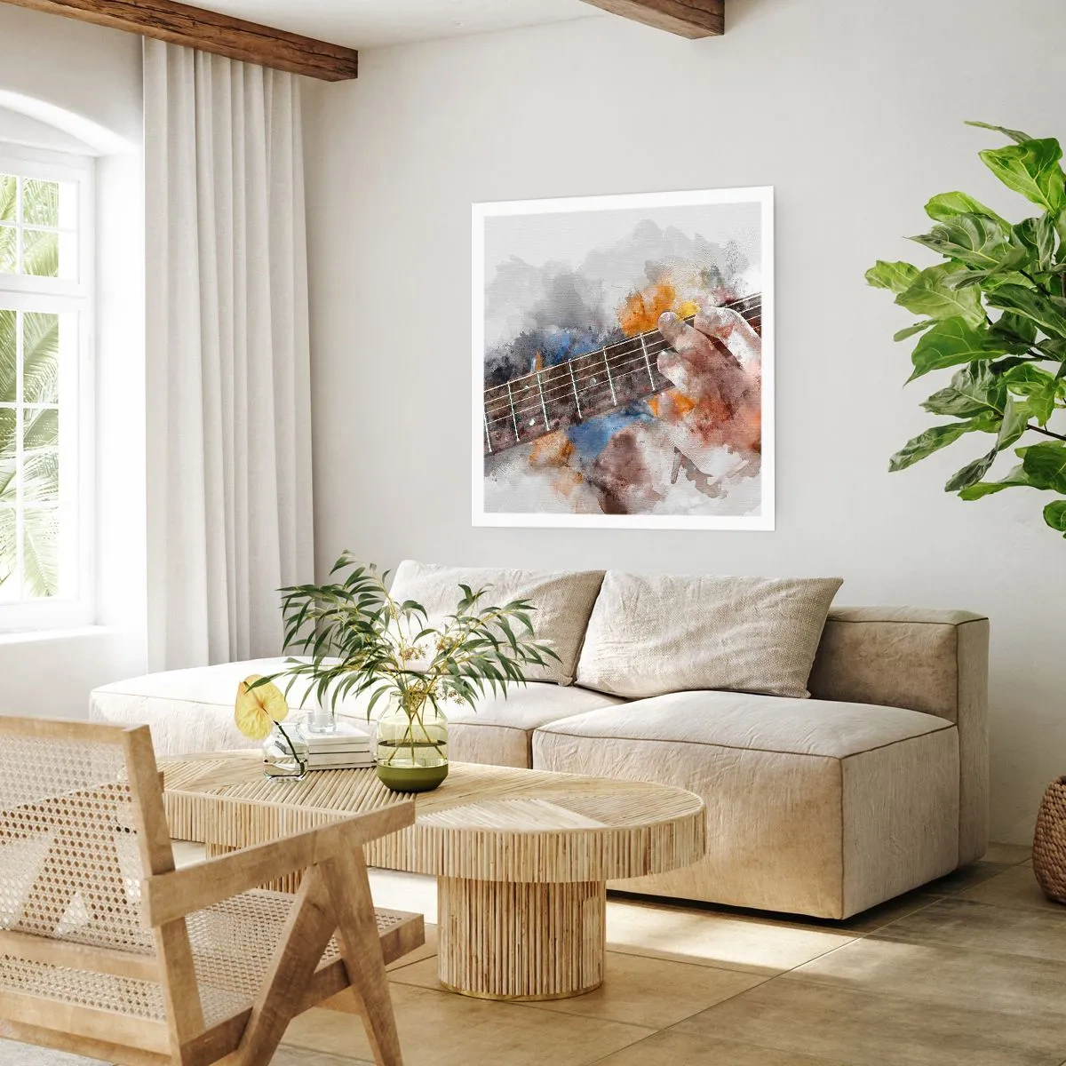 Poster - Poesia tra le corde - 60x60 cm