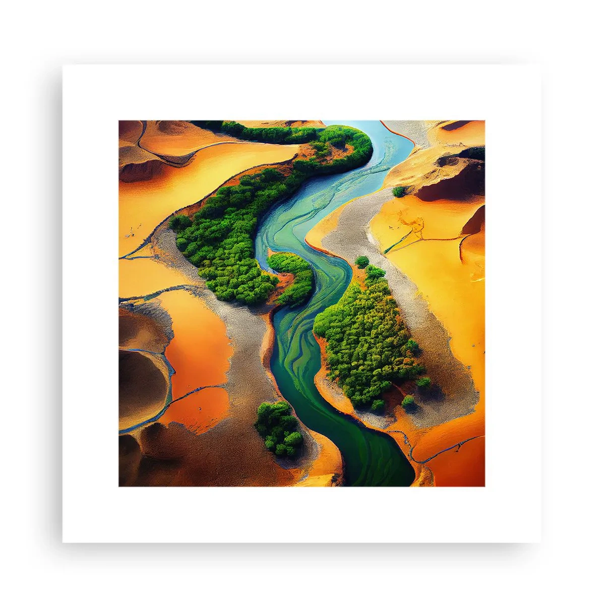 Poster - Il fiume della vita - 30x30 cm