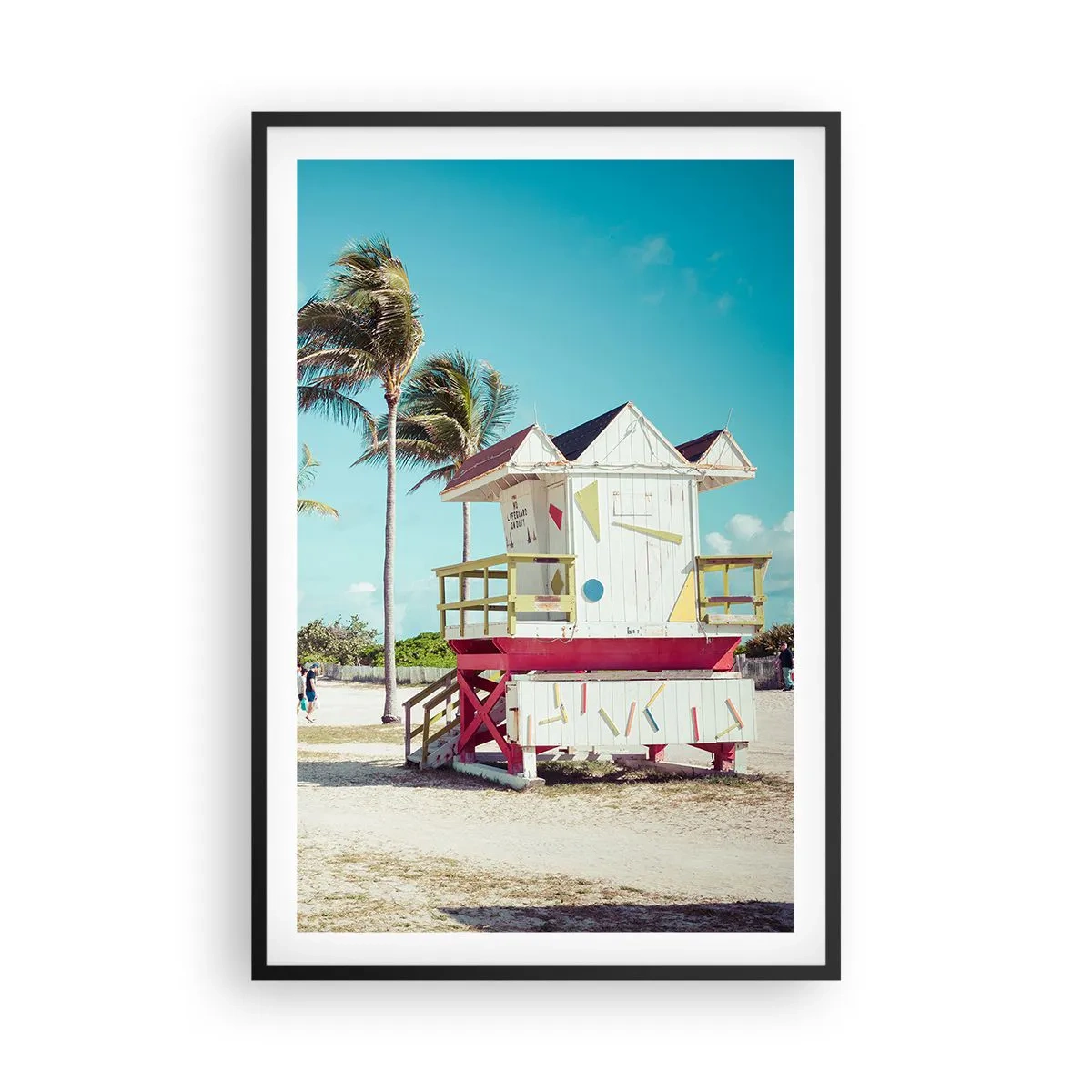 Poster in cornice nera - Ti aspetta una bella giornata - 61x91 cm