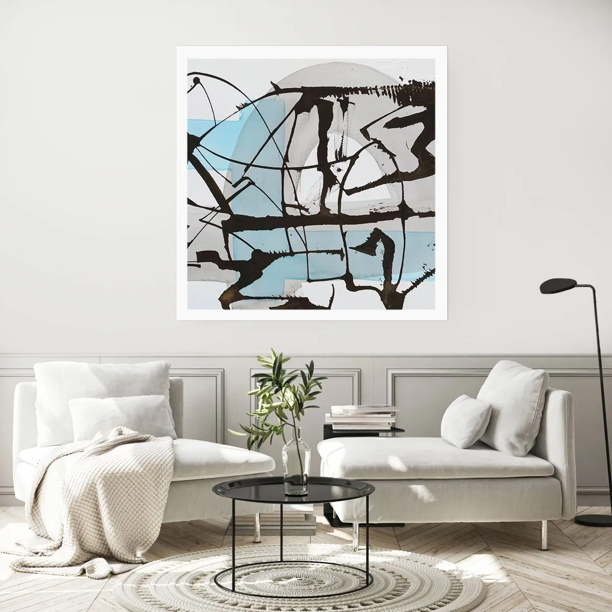 Poster - Blu nonostante tutto - 50x50 cm