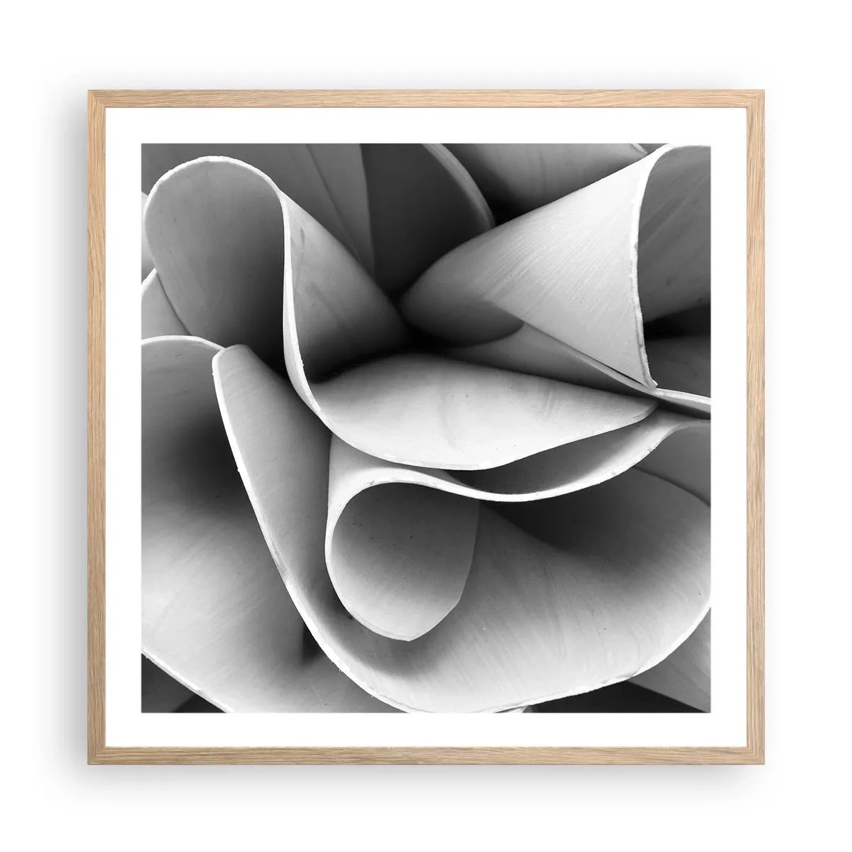 Poster in cornice rovere chiaro - Avviene nello spazio - 60x60 cm