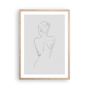 Poster in cornice rovere chiaro - La musica del corpo - 50x70 cm