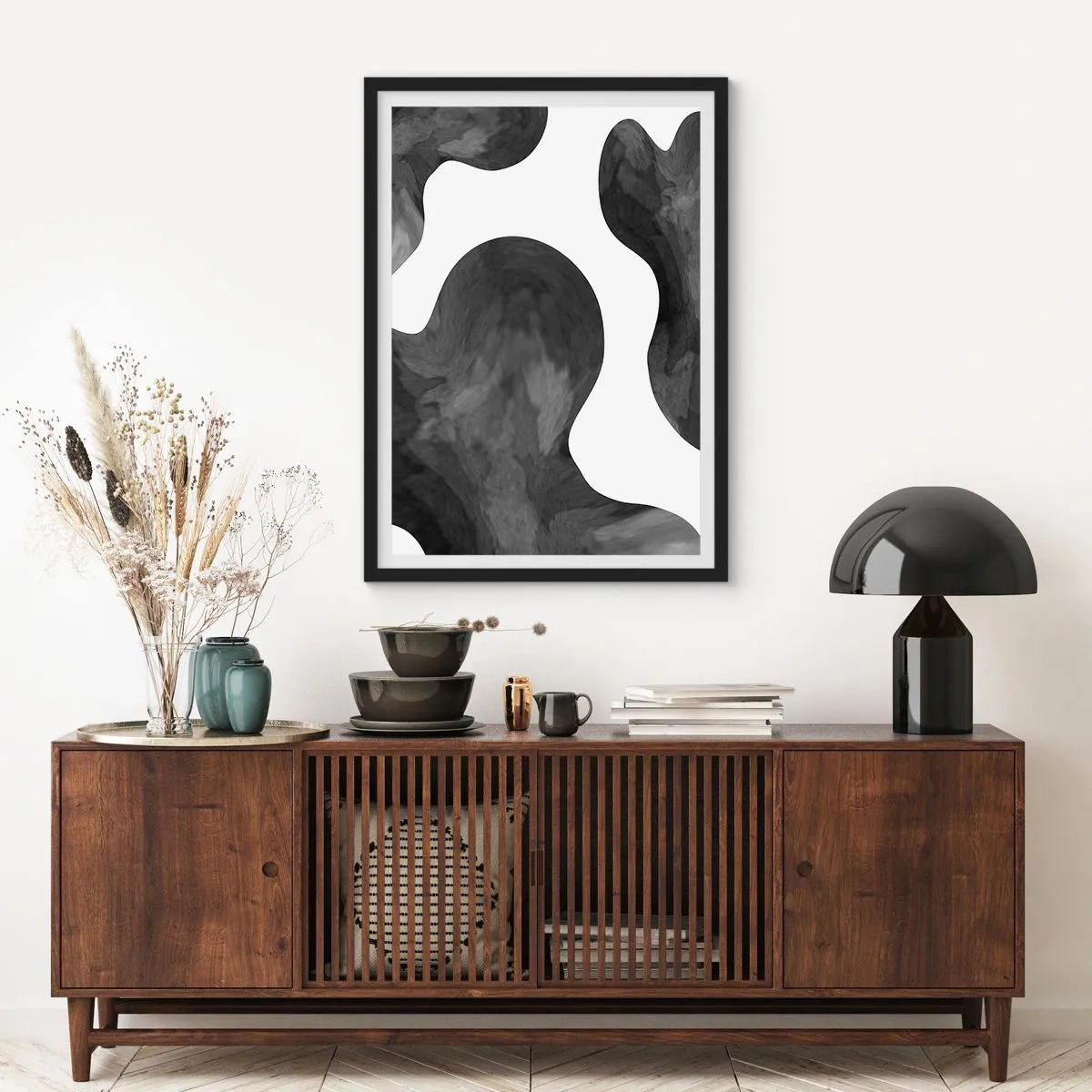Poster in cornice nera - Via Lattea - 61x91 cm
