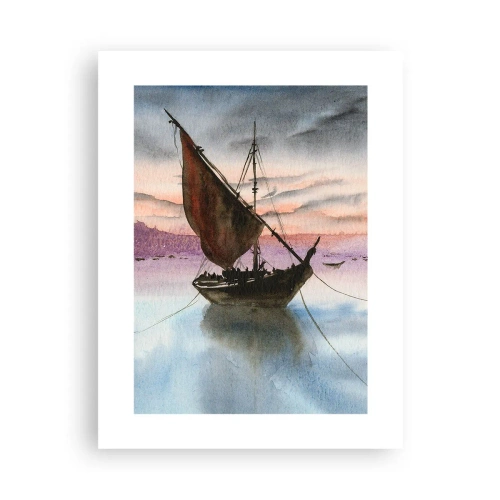 Poster - La sera nel porto - 30x40 cm