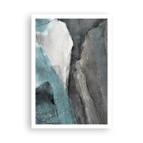 Poster - Astrazione: rocce e ghiaccio - 70x100 cm