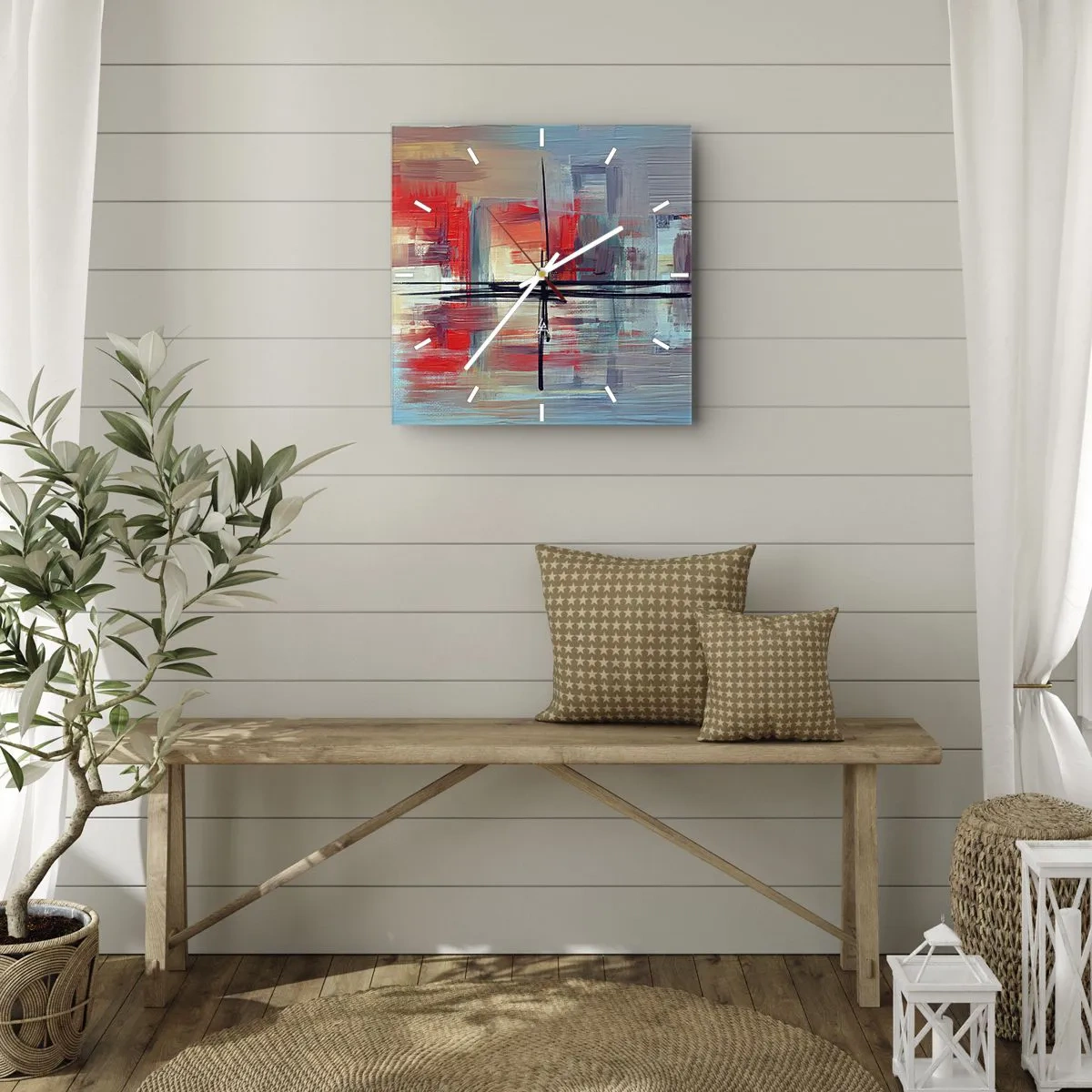 Orologio da parete - Orologio in Vetro - Paesaggio in una dimensione sconosciuta - 40x40 cm