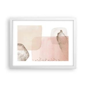 Poster in cornice bianca - Incontro attraverso il colore - 40x30 cm