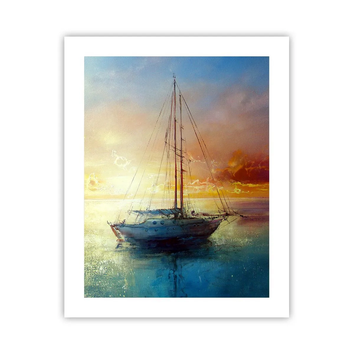 Poster - Nella baia dorata - 40x50 cm