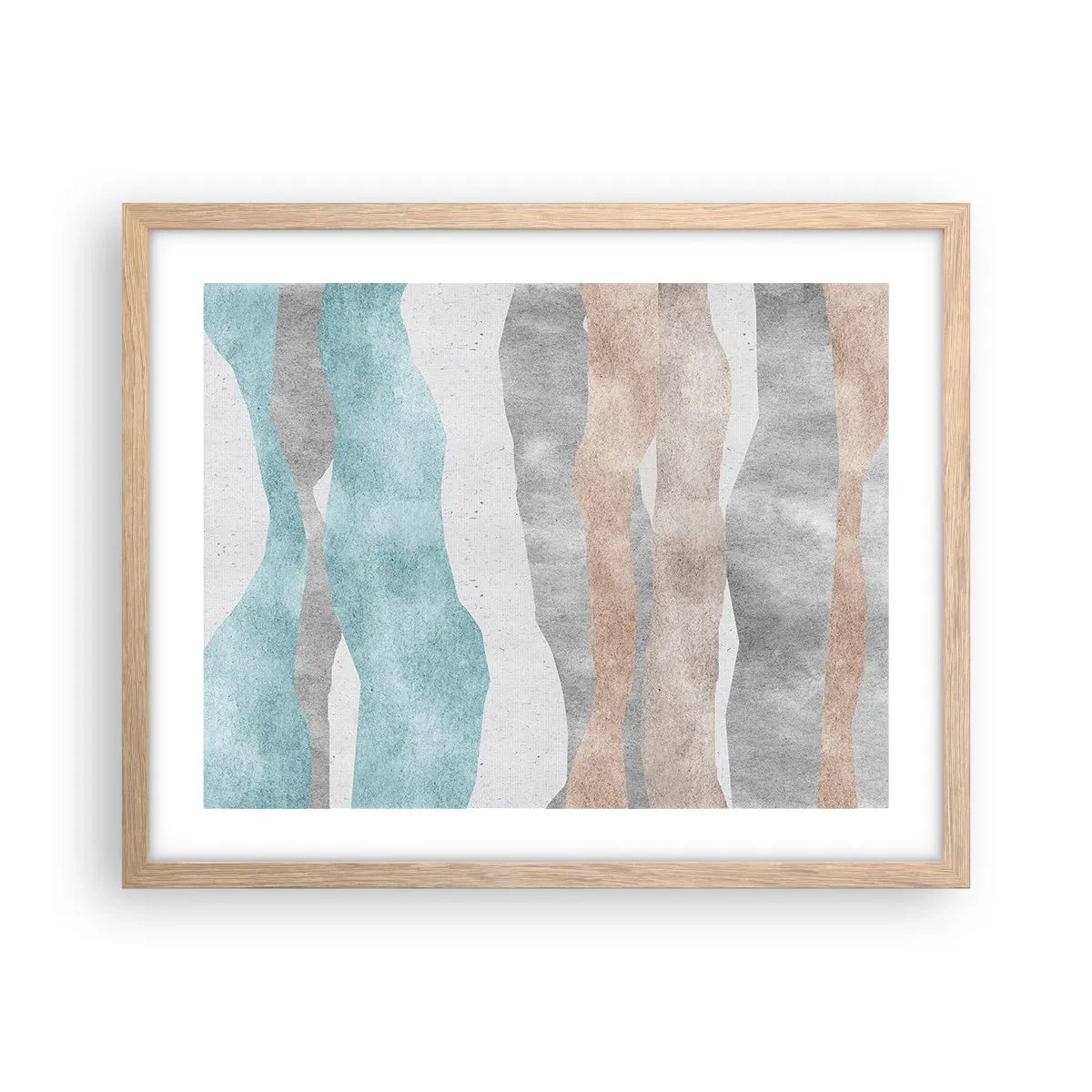 Poster in cornice rovere chiaro - Studio di prossimità - 50x40 cm