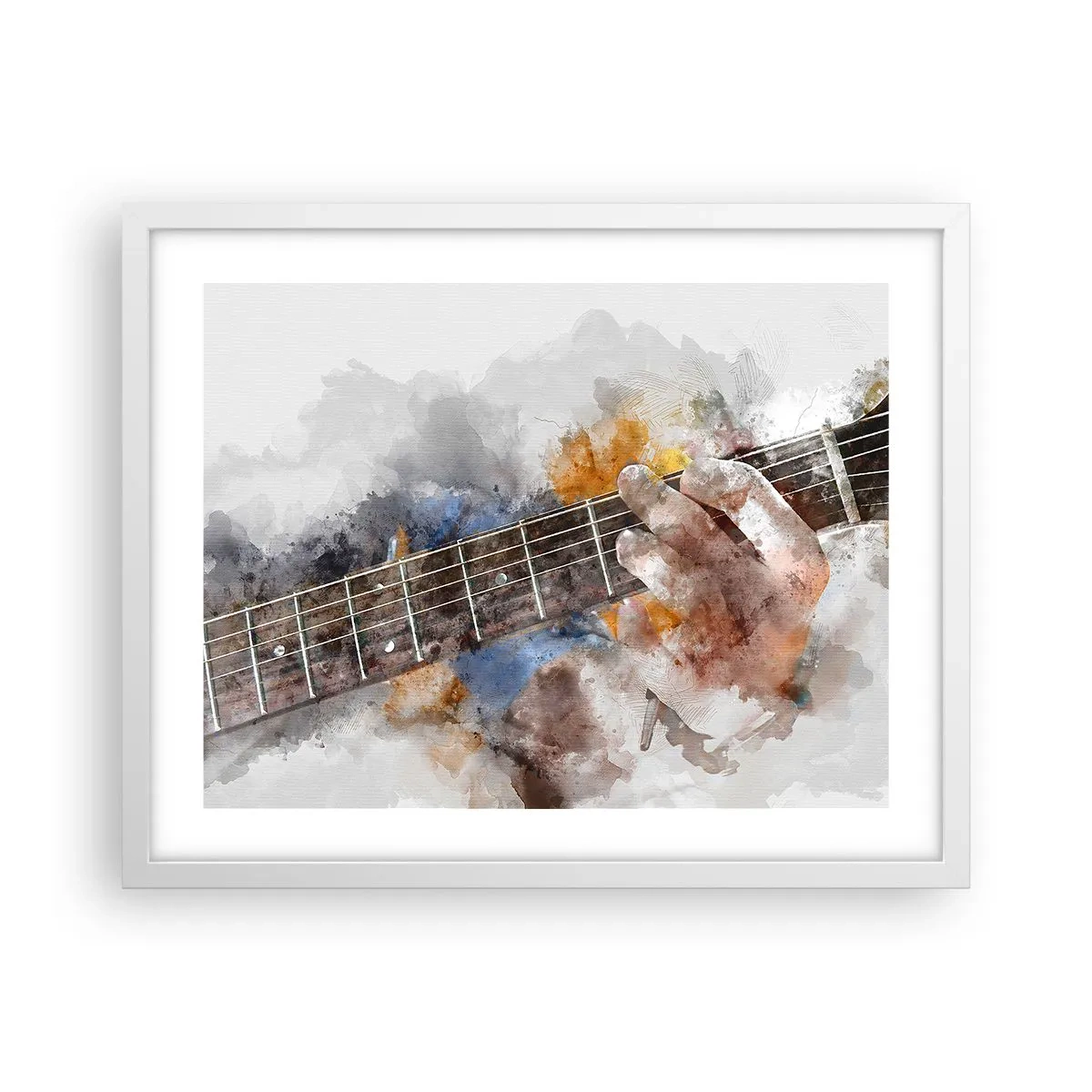 Poster in cornice bianca - Poesia tra le corde - 50x40 cm