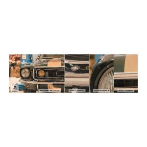 Campione di Fotomurale Premium Sand - Incontro con la leggenda - Auto, Settore automobilistico, Vecchia scuola - 100x30 cm