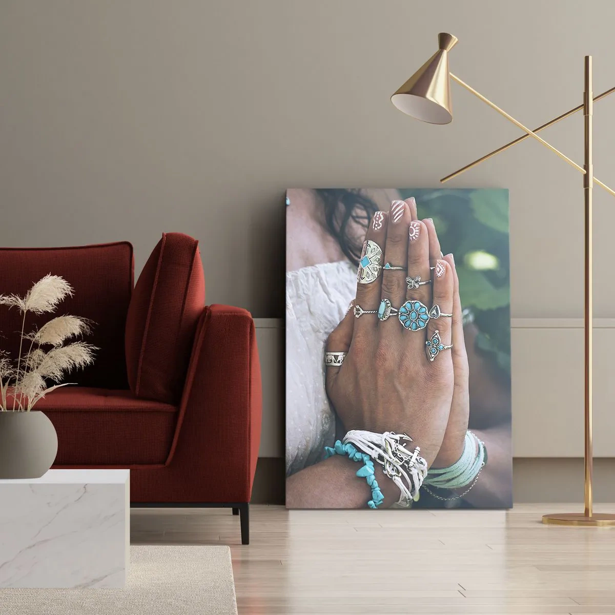 Quadro su tela - Stampe su Tela - Benvenuto al centro dell'essere - 45x80 cm