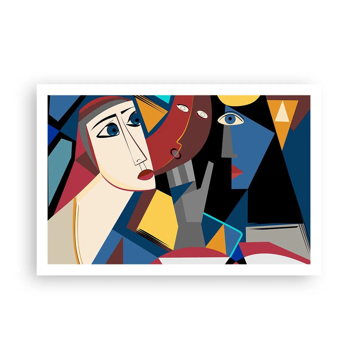 Poster - Dialogo di cubisti - 91x61 cm