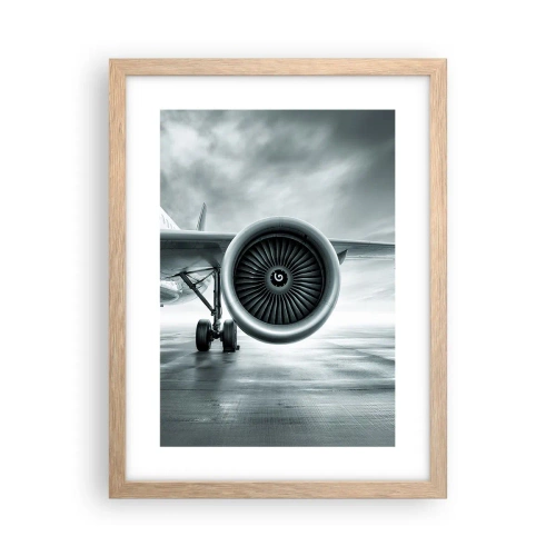 Poster in cornice rovere chiaro - C'è la forza! - 30x40 cm