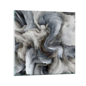 Quadro su vetro - Pietra in fiore - 40x40 cm