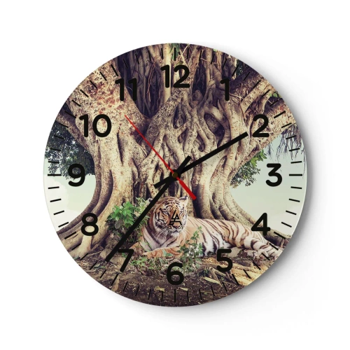 Orologio da parete - Orologio in Vetro - Vista dal Libro della Genesi - 30x30 cm