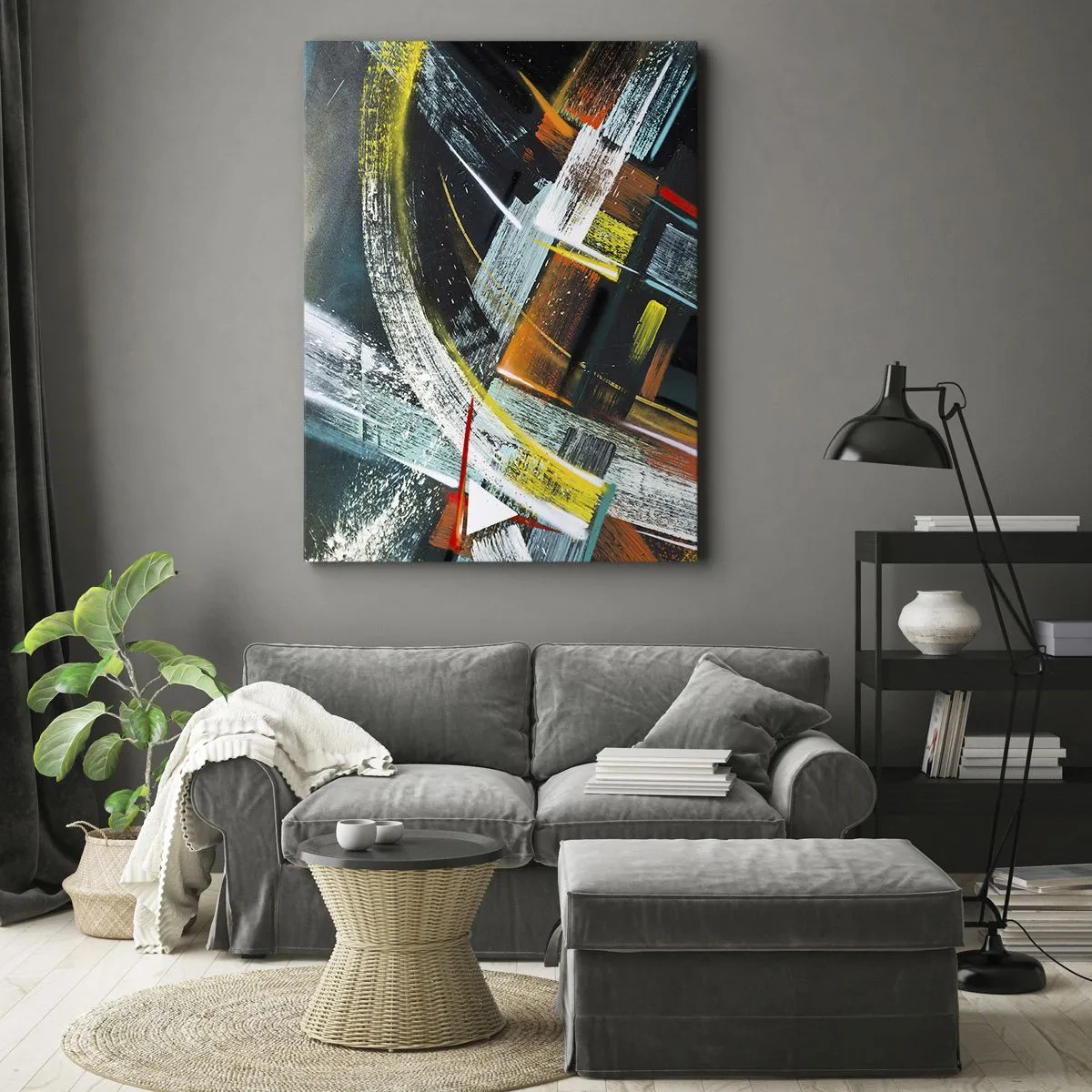 Quadro su tela - Stampe su Tela - L'energia del movimento - 55x100 cm