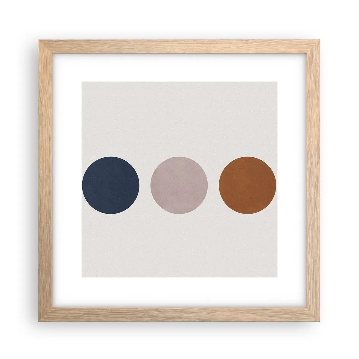 Poster in cornice rovere chiaro - Simbolo di perfezione - 30x30 cm