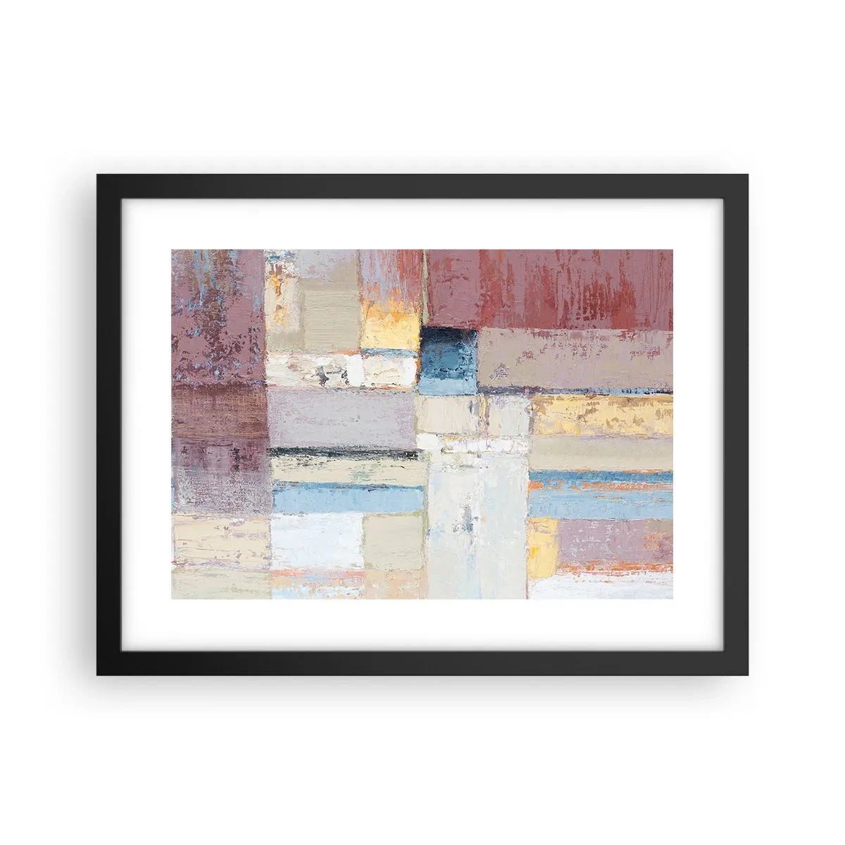 Poster in cornice nera - La pace della geometria - 40x30 cm