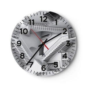 Orologio da parete - Orologio in Vetro - Il paradosso dello spazio - 40x40 cm