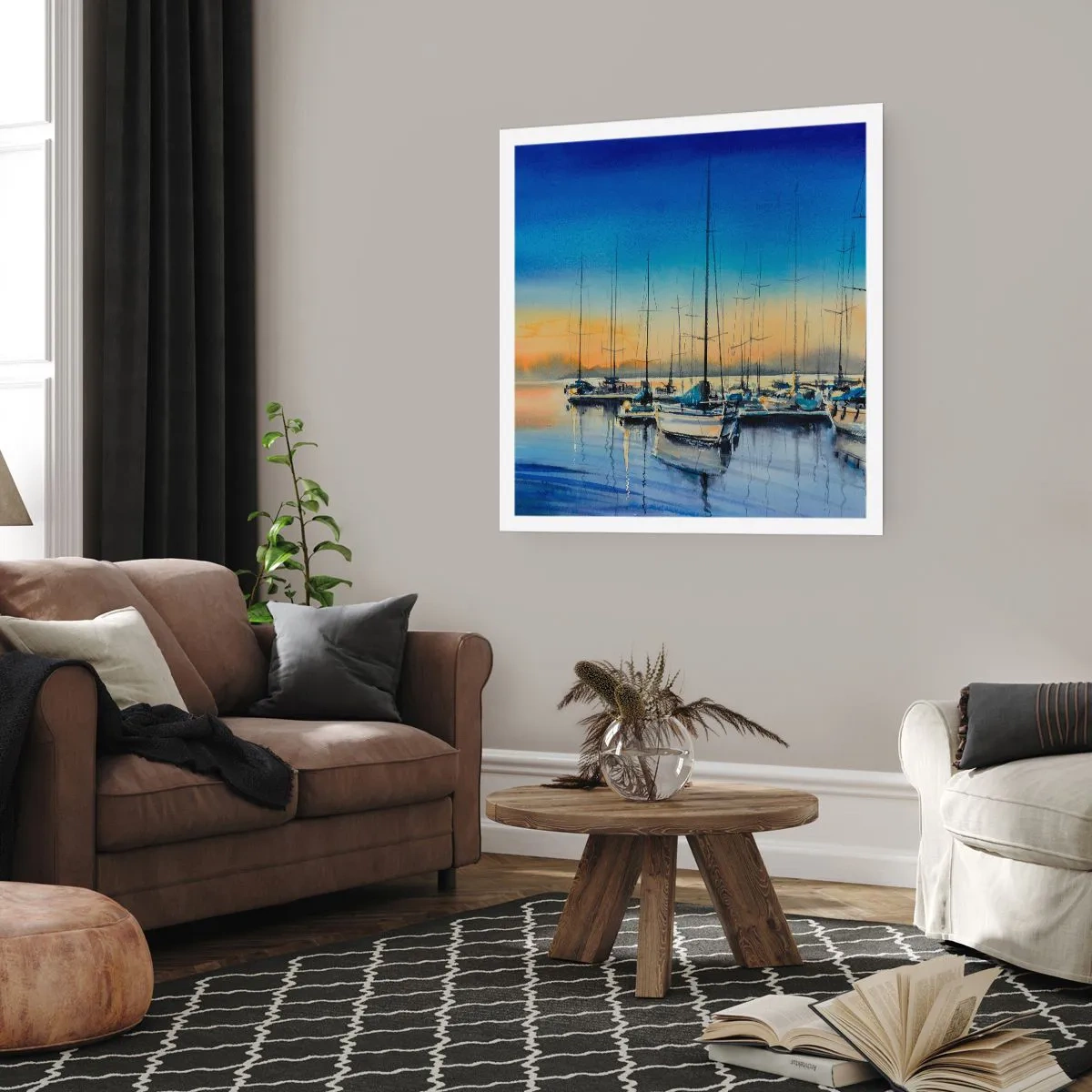 Poster - La fine di una buona giornata - 60x60 cm