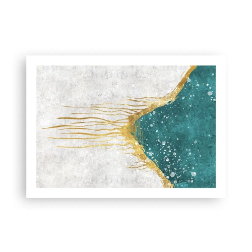 Poster - Flusso dorato - 70x50 cm