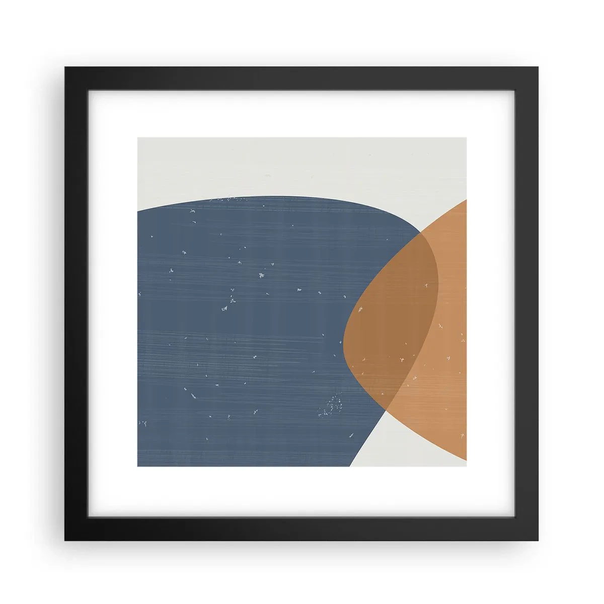 Poster in cornice nera - Ovali e influenze - 30x30 cm