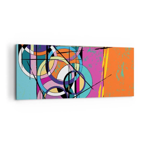 Quadro su tela - Stampe su Tela - Un cerchio dietro l'altro - 100x40 cm