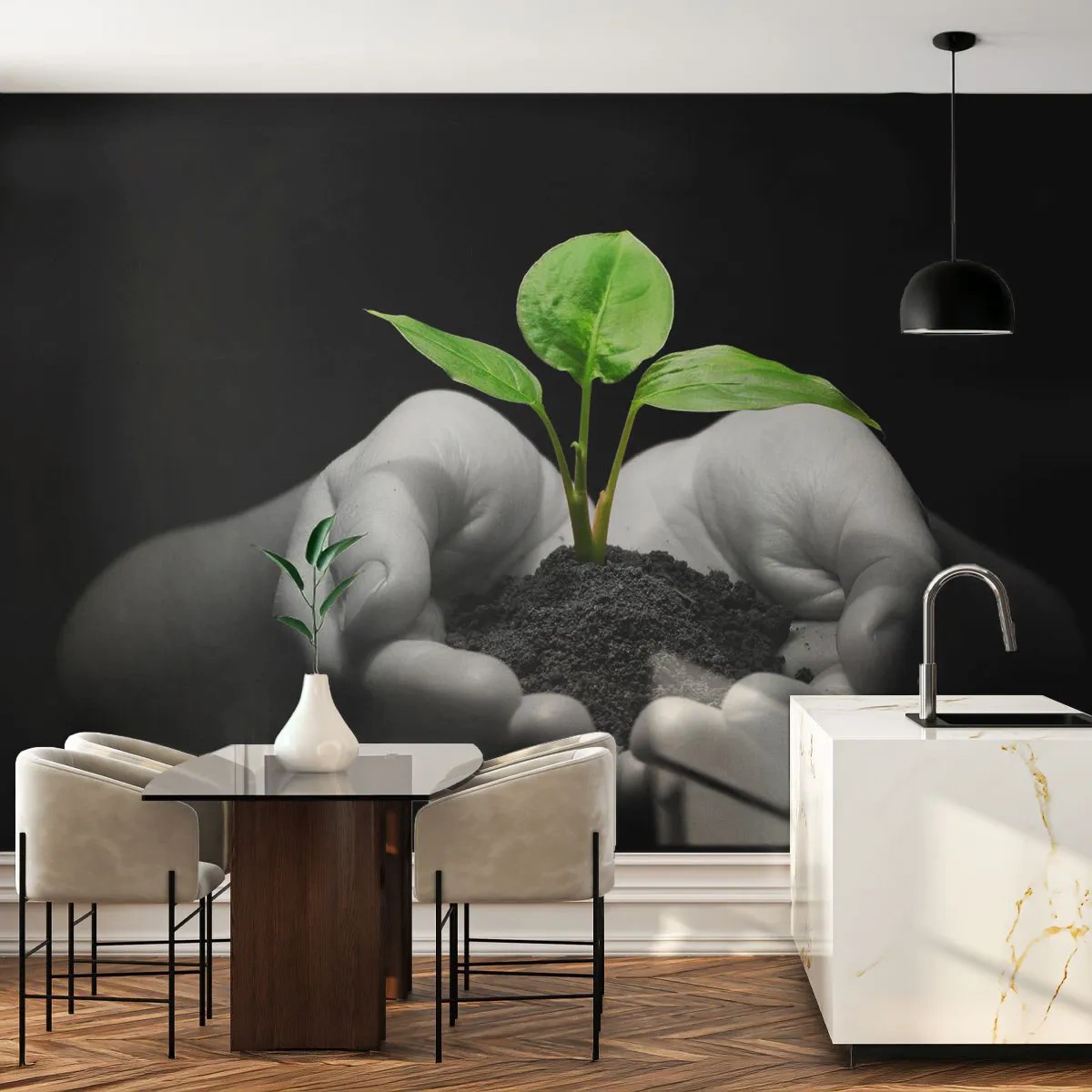 Fotomurali Autoadesivo Deluxe Sticker - Amo la natura, la proteggo - Natura, Vita, Pianta - 200x140 cm