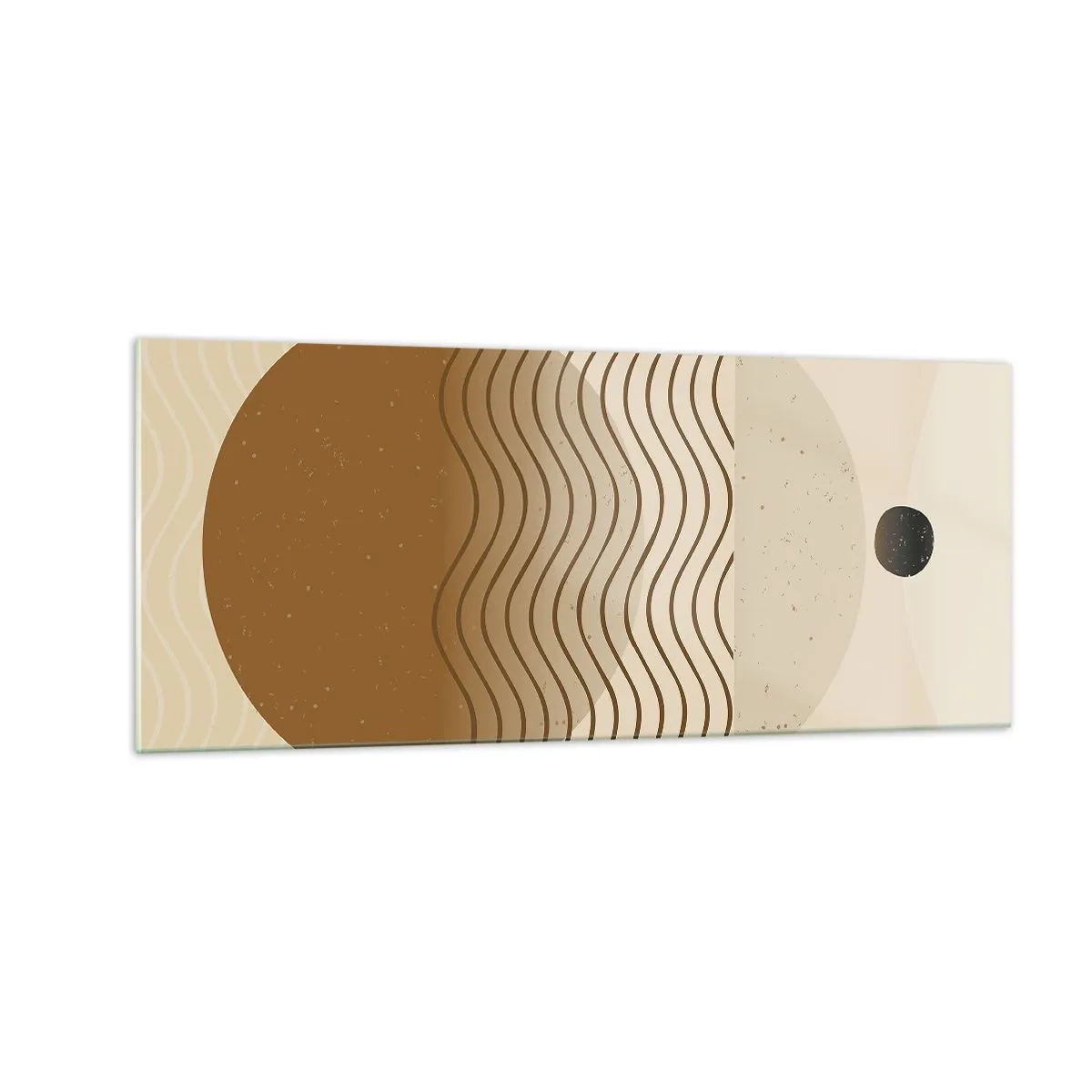 Quadro su vetro - Sull'origine delle figure geometriche - 100x40 cm