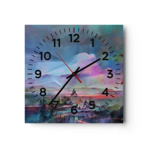 Orologio da parete - Orologio in Vetro - Sotto un cielo benevolo - 30x30 cm