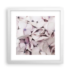 Poster in cornice bianca - Un'alluvione di fiori - 30x30 cm