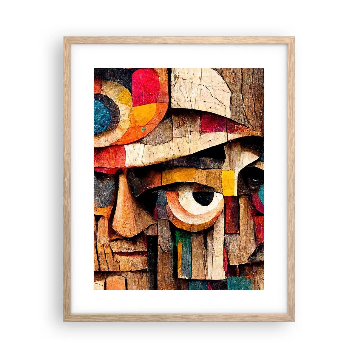 Poster in cornice rovere chiaro - Ti vedo... - 40x50 cm