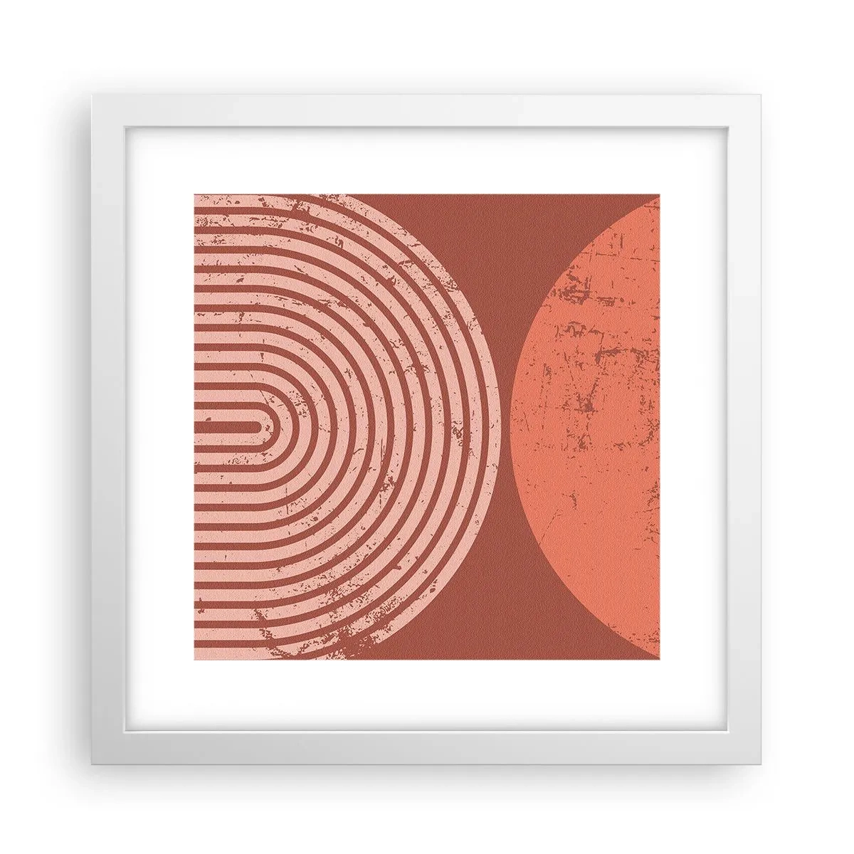 Poster in cornice bianca - Rapporti stretti - 30x30 cm