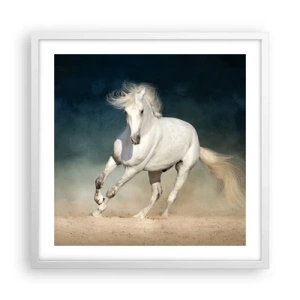 Poster in cornice bianca - Libertà allo stato puro - 50x50 cm