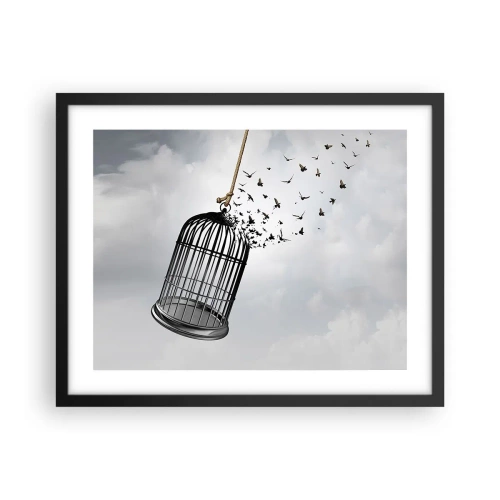 Poster in cornice nera - Fede... Speranza... Libertà! - 50x40 cm