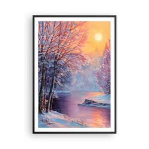Poster in cornice nera - I colori dell'inverno - 70x100 cm