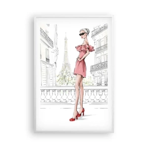 Poster in cornice bianca - L'arte della moda - 61x91 cm
