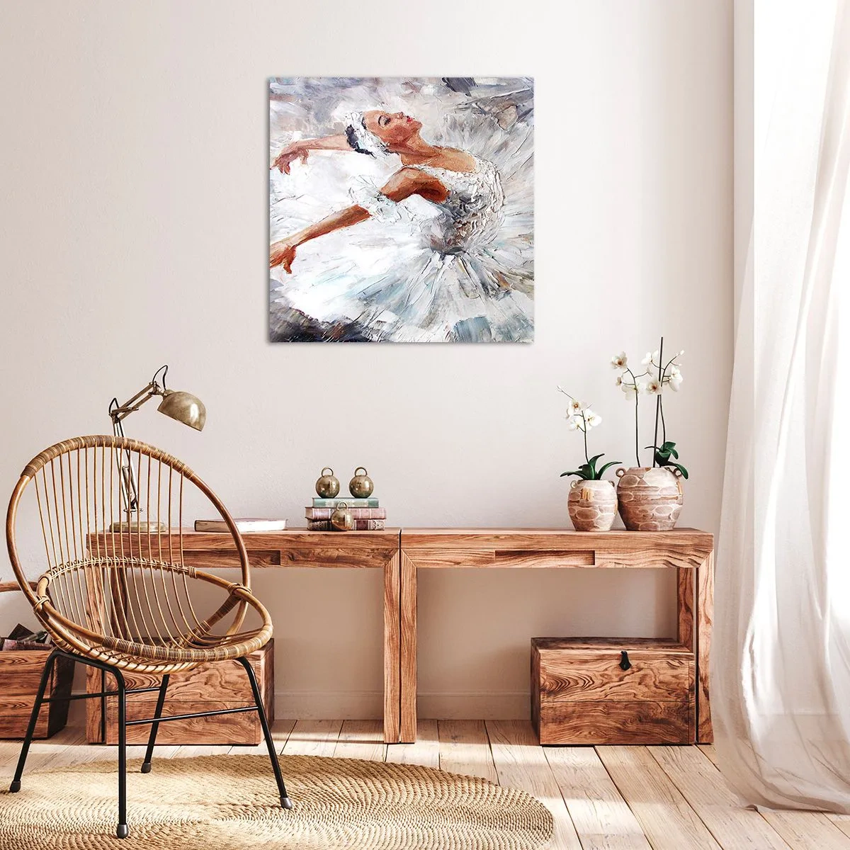 Quadro su tela - Stampe su Tela - Delicata e leggera come il tulle - 30x30 cm