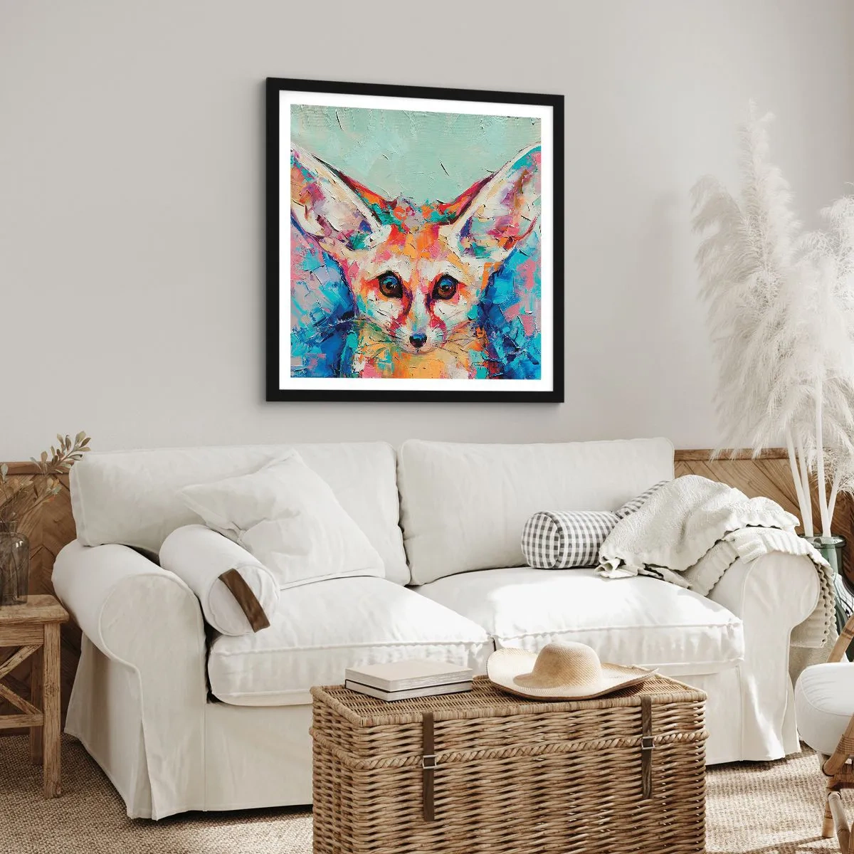 Poster in cornice nera - Siete pronti per me? - 60x60 cm