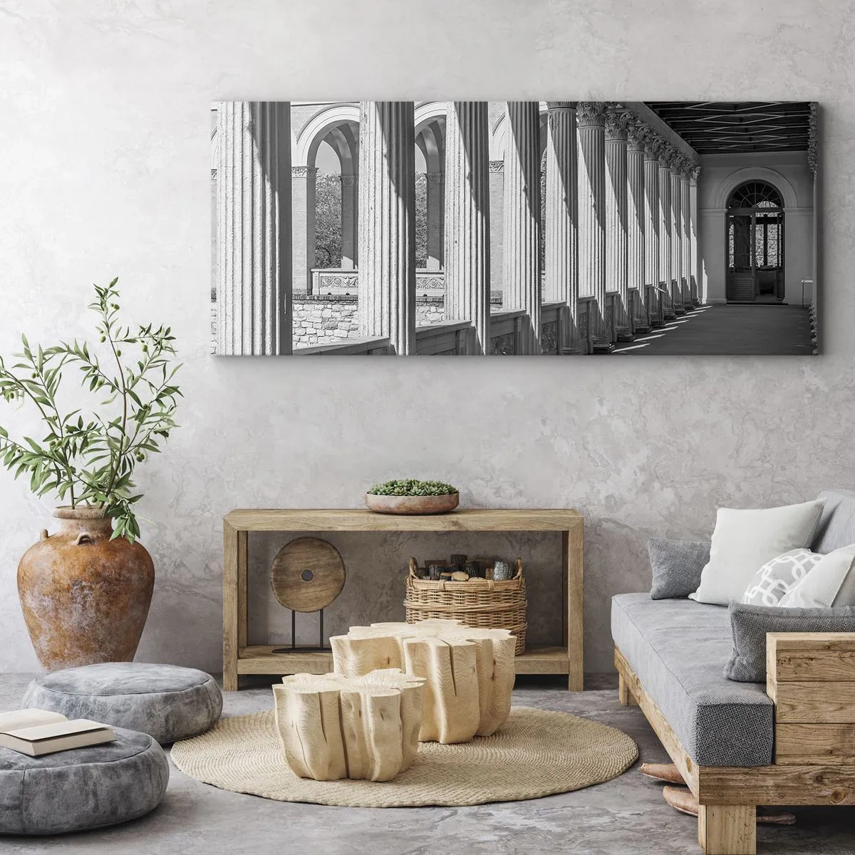 Quadro su tela - Stampe su Tela - Portico soleggiato - 100x40 cm