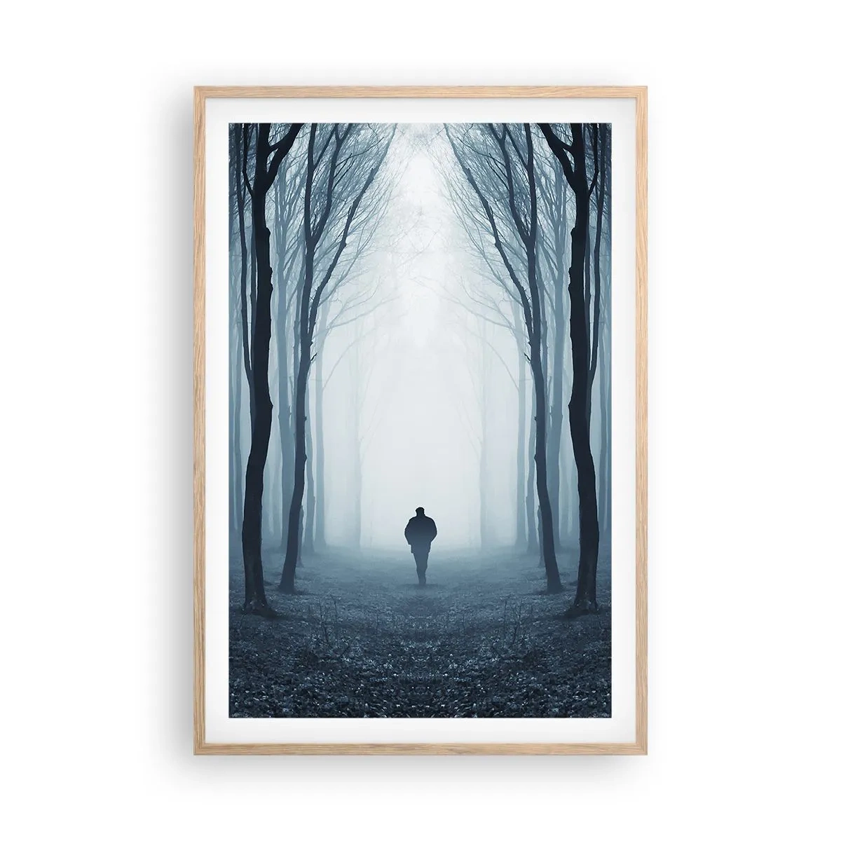 Poster in cornice rovere chiaro - E tutto è semplice e chiaro - 61x91 cm