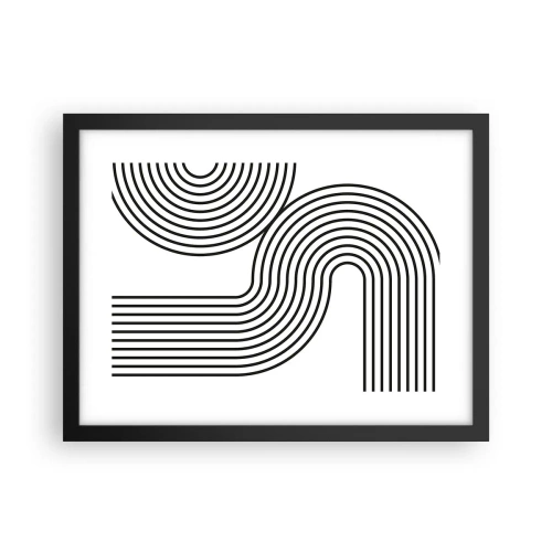 Poster in cornice nera - In curva - 40x30 cm