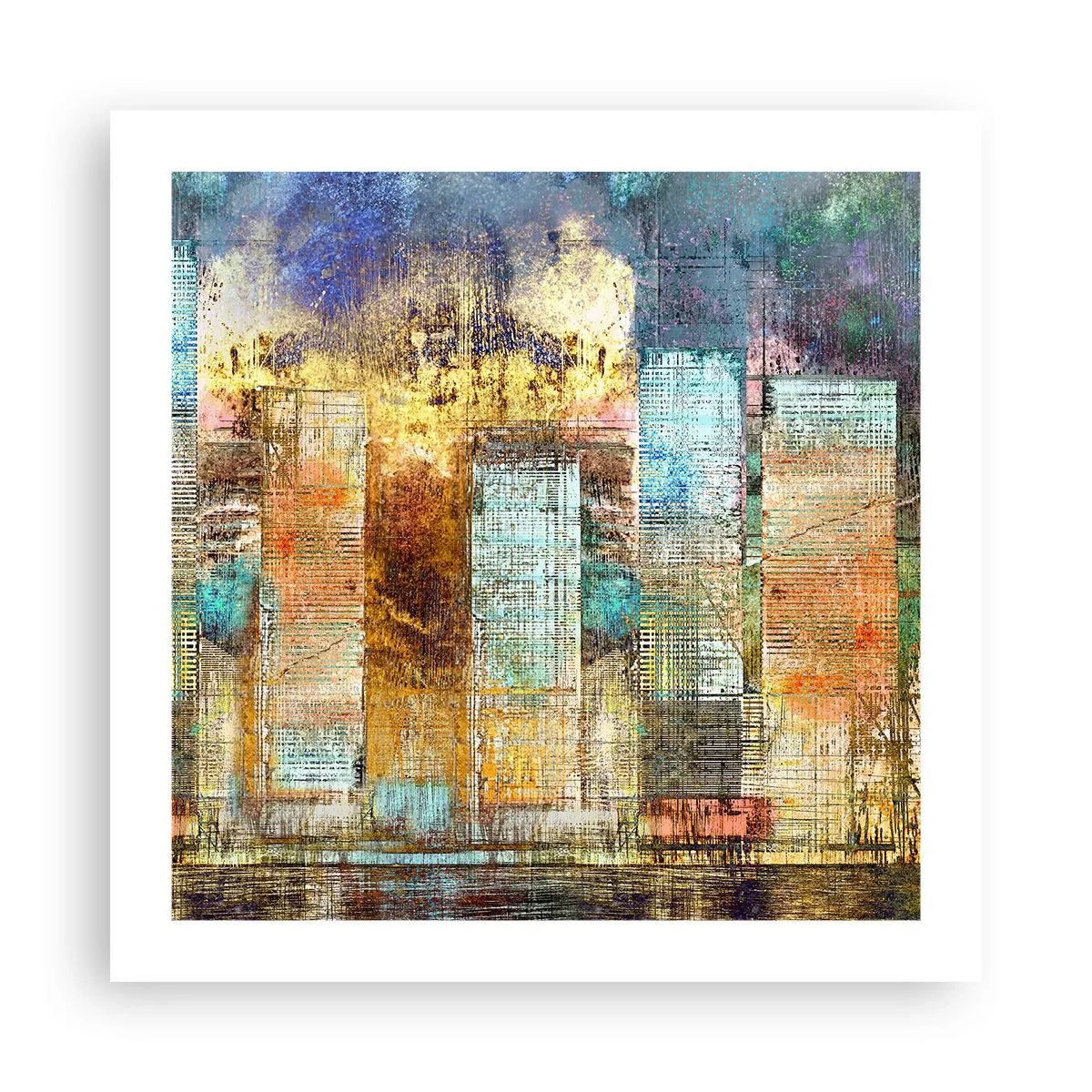 Poster - Metropoli nel sole - 50x50 cm