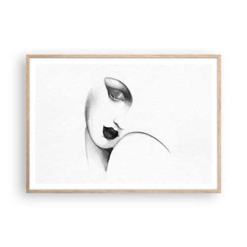 Poster in cornice rovere chiaro - Nello stile di Lempicka - 100x70 cm