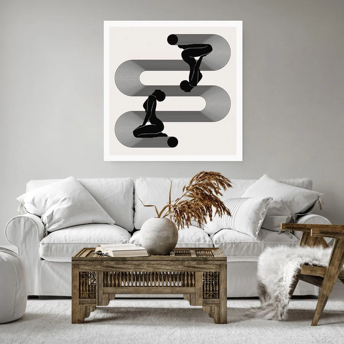 Poster - Simmetria sensuale - 60x60 cm