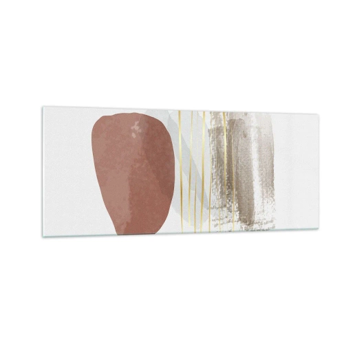 Quadro su vetro - Colonnato astratto - 100x40 cm