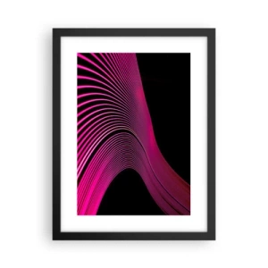 Poster in cornice nera - Il viale della luce - 30x40 cm