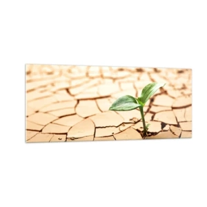 Quadro su vetro - L'indomita forza della vita - 100x40 cm