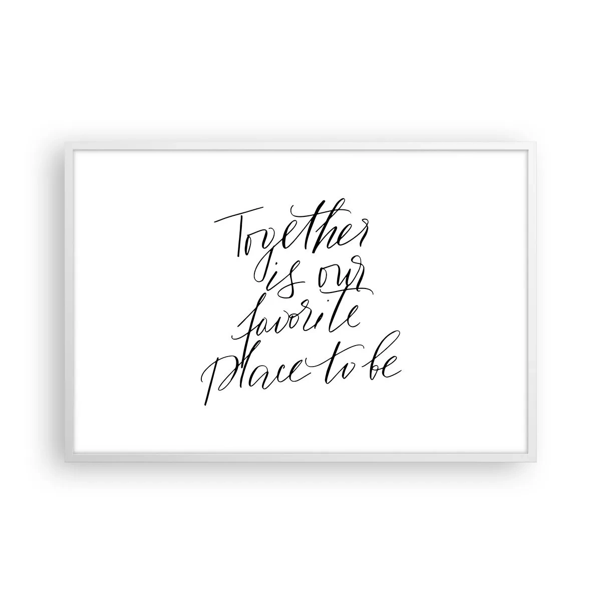 Poster in cornice bianca - Anche tu lo senti? - 91x61 cm